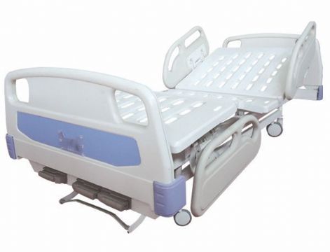 點擊查看詳細信息<br>標題：ABS床頭三搖護理床（中控輪）（ABS四小護欄） 閱讀次數：3174